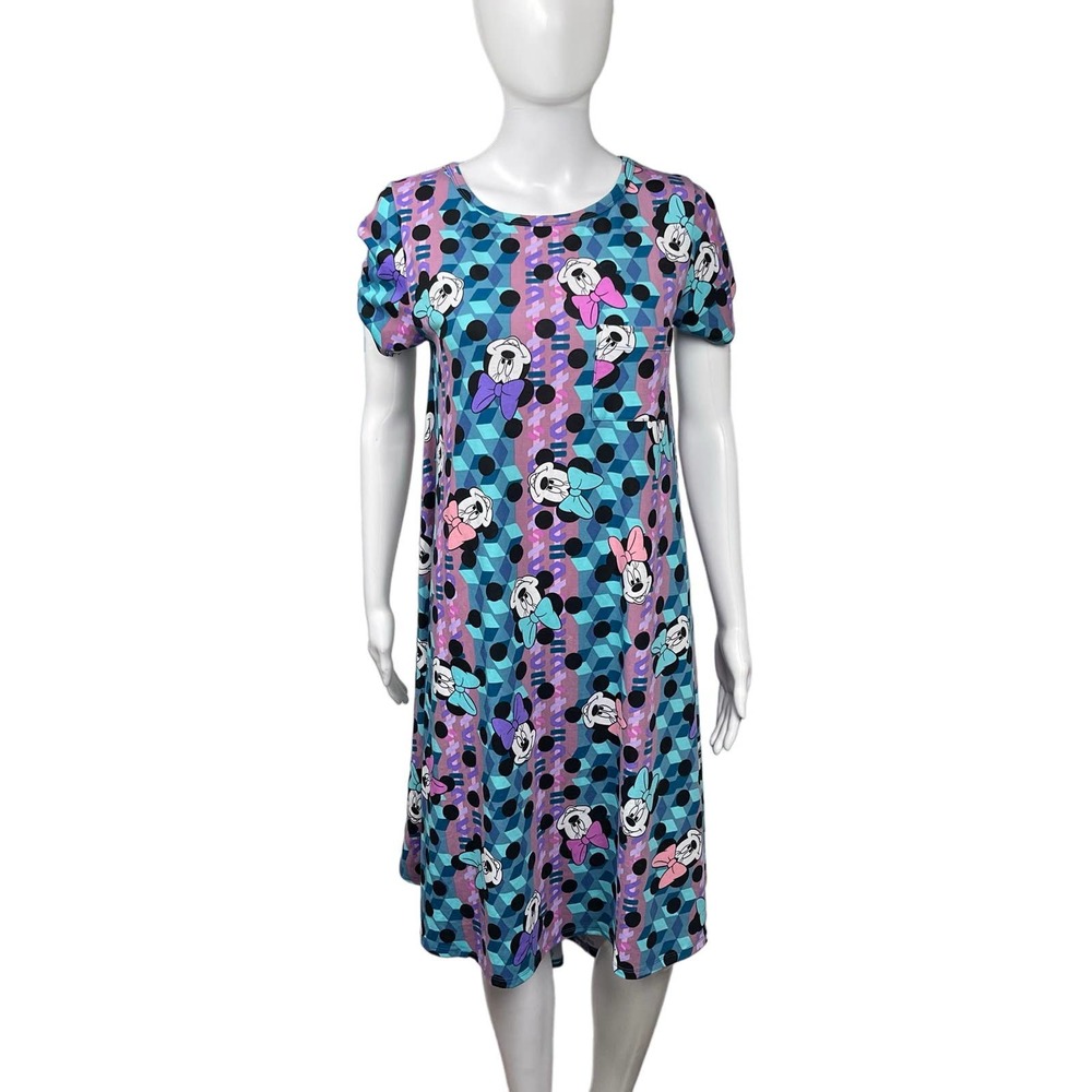 Disney Dress LuLaRoe Carly Minnie Mouse Midi Dress‎ with Stretch Medium